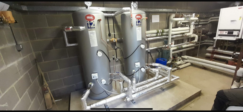 New water heaters New DHW system installed